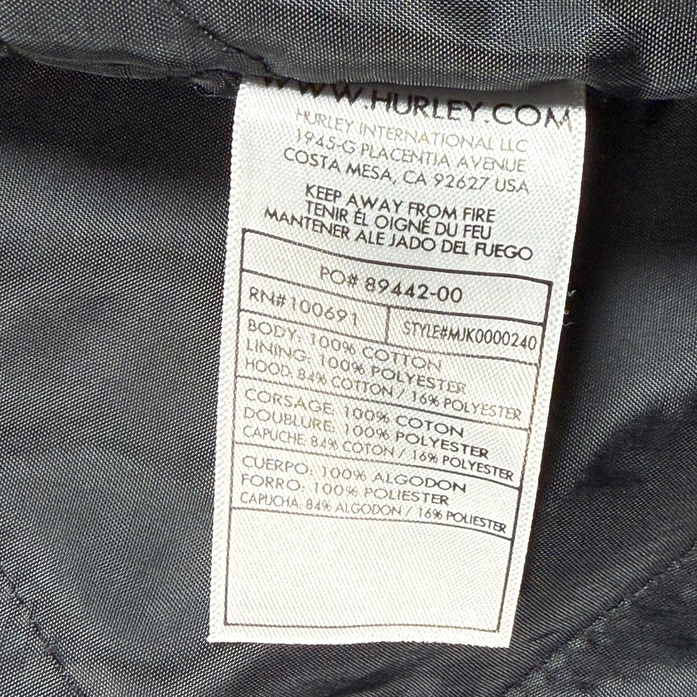 Hurley Canvas Jacket with Built‑In Hood — Men's Small — Tan - Picture 7 of 11